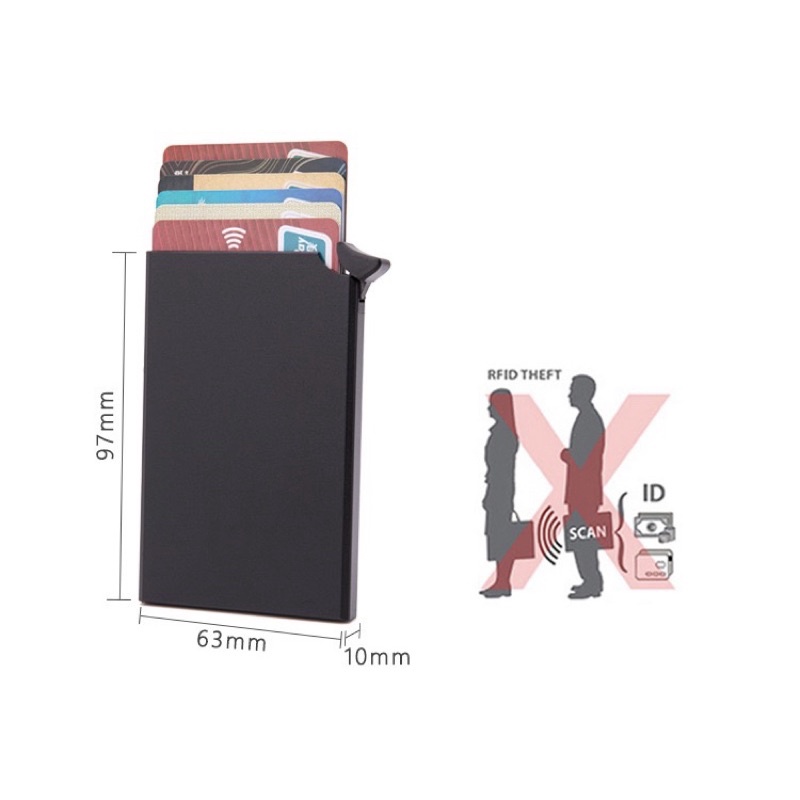 Dompet Kartu Metal Wallet Rfid Card Holder X-55