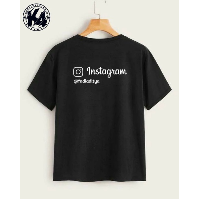 Kaos INSTAGRAM + PAKE NAMA SENDIRI Termurah
