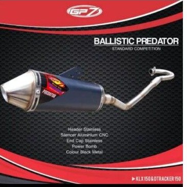knalpot GP7 KLX - D-Tracker - CRF150L Original Produk Tipe Ballistic Rs / Ballistic Predator bore up