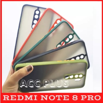 Casing Xiaomi Redmi  Note 8 Pro Dove Matte Transparan Slim Fuze Macaron My Choice Case