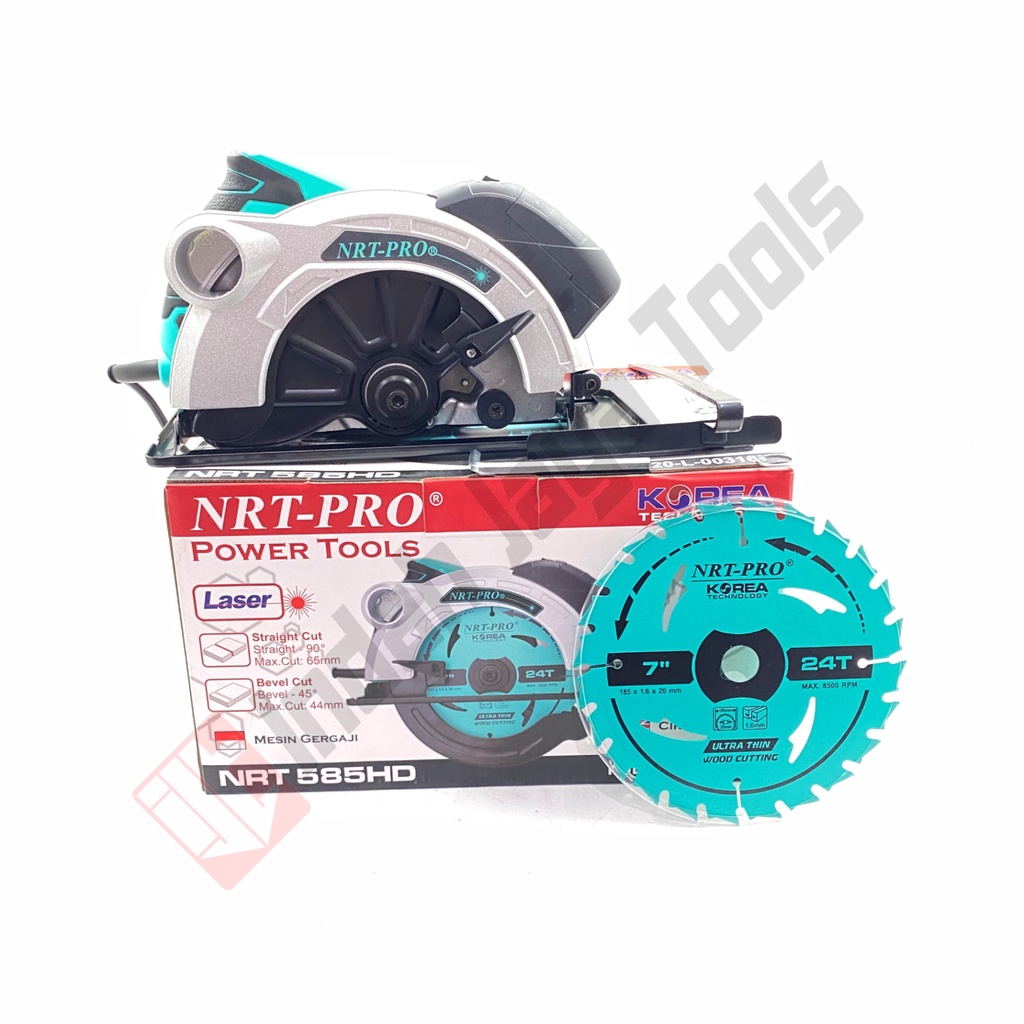 NRT-PRO 585 HD LASER Mesin Circular Saw 7 Inch - Gergaji Potong Kayu