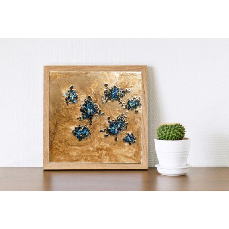 Lukisan Dinding / Lukisan Dinding Aesthetic / Lukisan Ruang Tamu / Lukisan Resin / Lukisan Resin Art