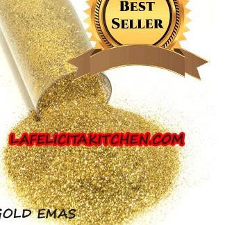 

7.7 Flash Sale 100G GOLD SHINE GLITTER SPRINKLES SANDING SUGAR GULA EMAS KUE CAKE warna warni rainbo