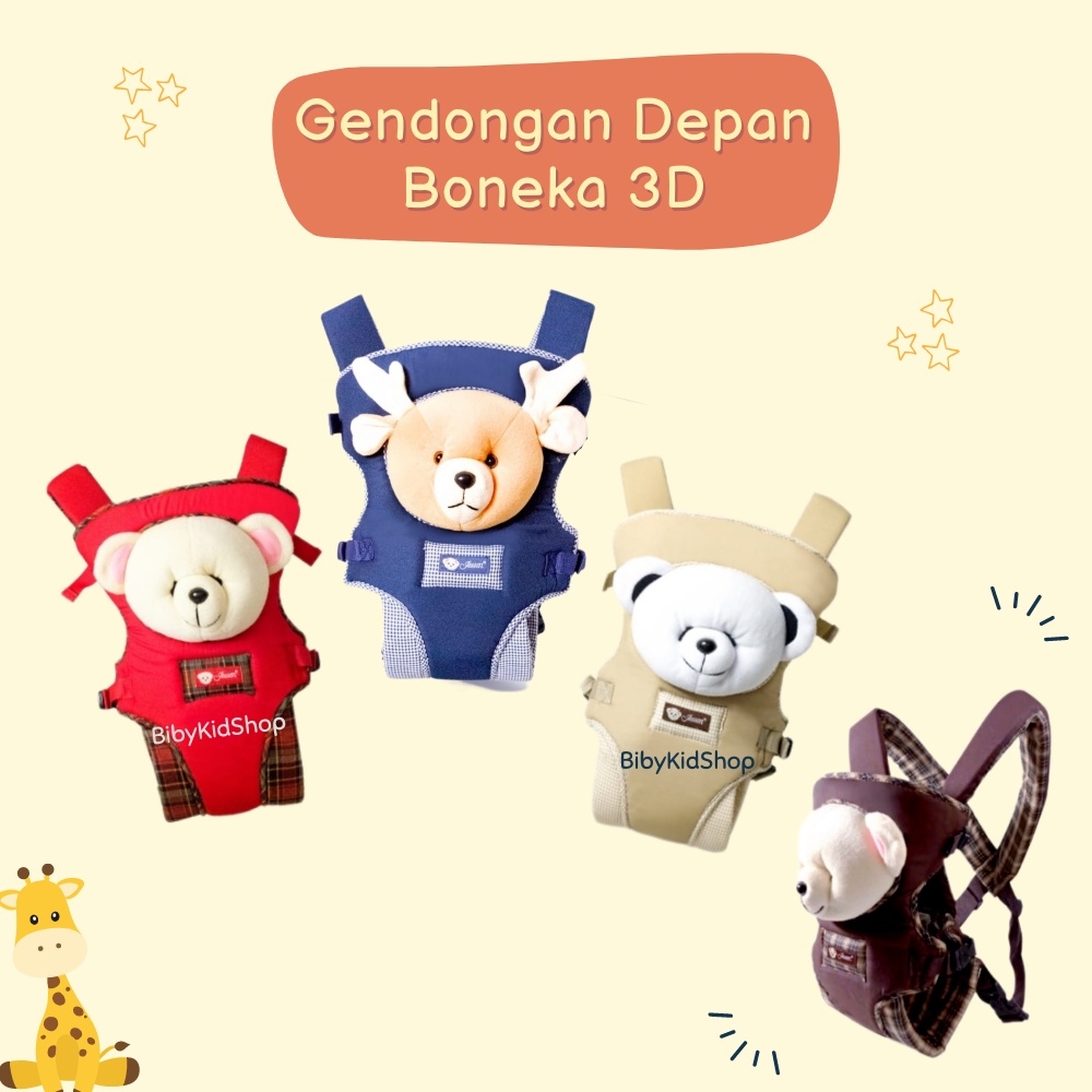 Gendongan Depan Bayi Instan Duduk Baby Perlengkapan Travelling Anak Hip Seat Boneka Lucu Peralatan