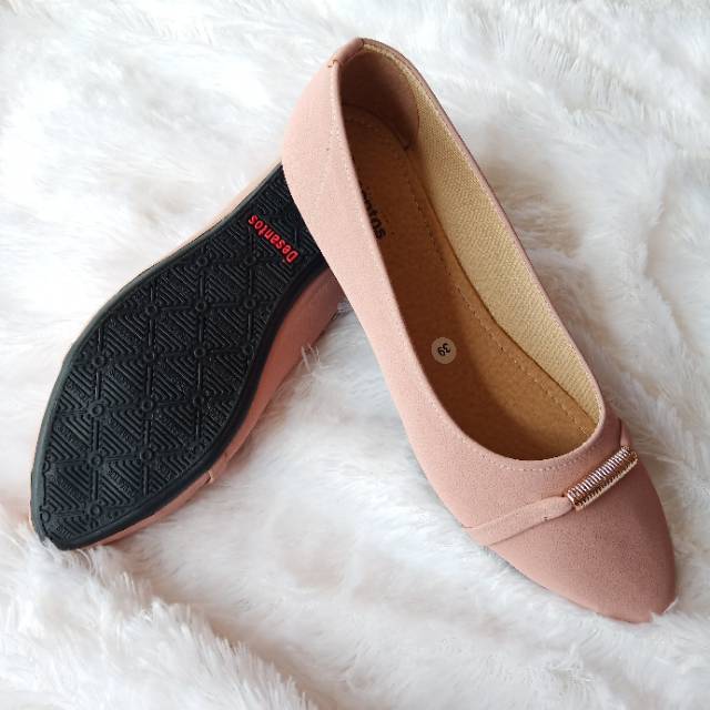Sepatu Flatshoes Desantos Premium Flat Shoes Wanita Cewek Balet Kuliah