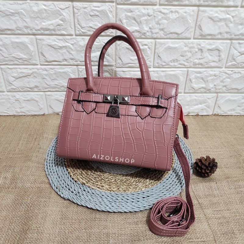 Tas wanita murah CROCO LOCK tas selempang murah / tas tenteng