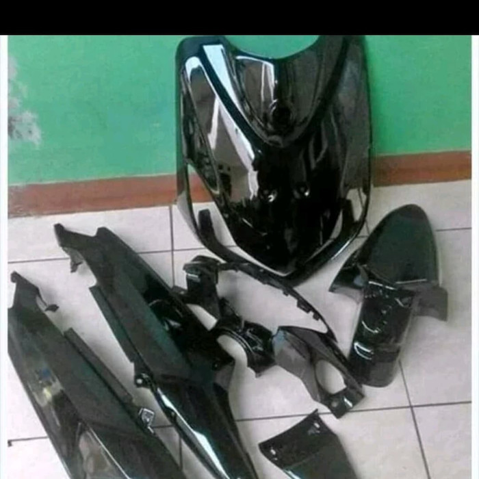 cover body Mio smile warna hitam