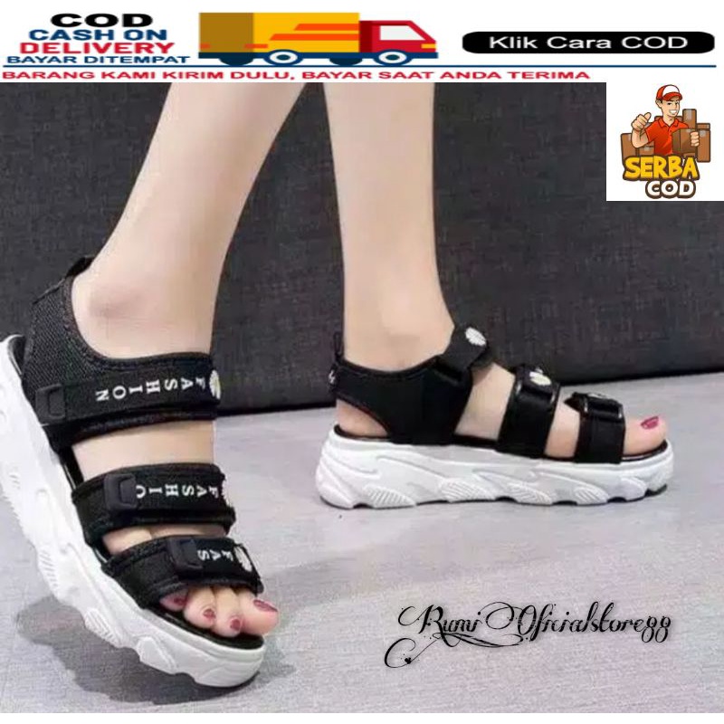 TmO - 8.8 Sale sandal gunung wanita fashion Flowers kekinian bisa cod termurah trendy