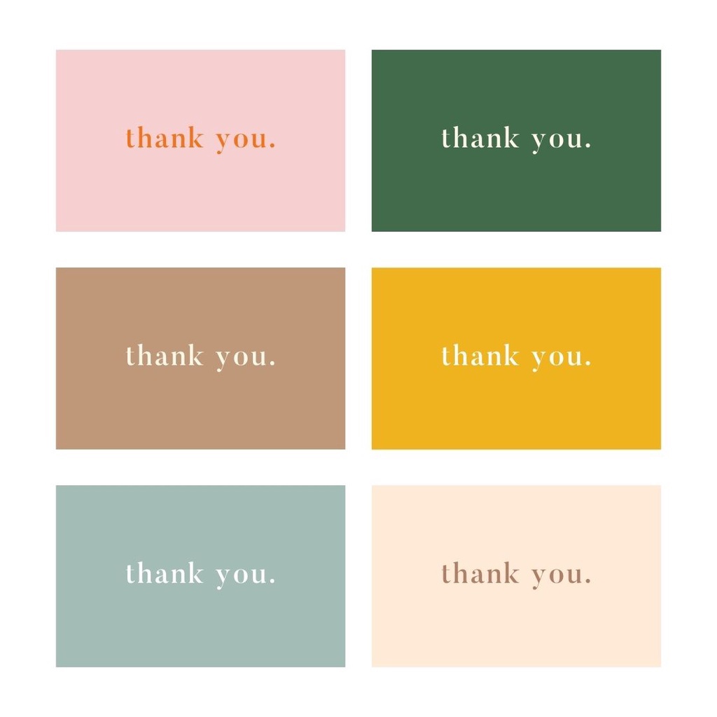 

Stiker 'Thank You' Color Palette Collection