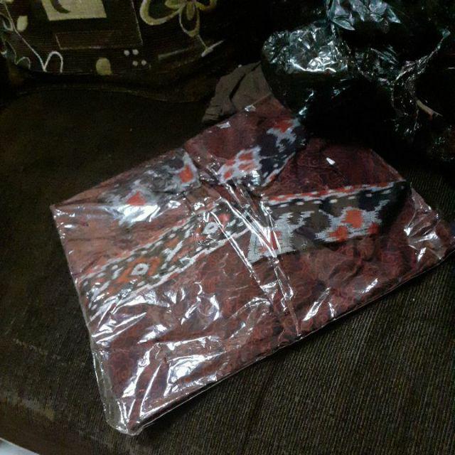 New Arrival Distro Batik Sogan Hrb026 Kenongo Kemeja Batik Pekalongan M L Xl