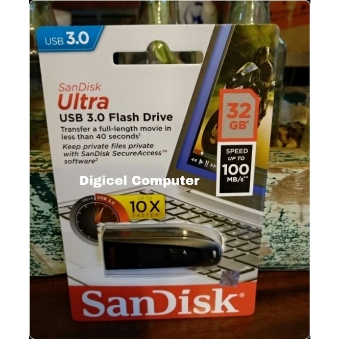 Sandisk USB 3.0 16GB 32GB 64GB Flashdisk Flesdisk Flesdis Plesdis Original Garansi Resmi