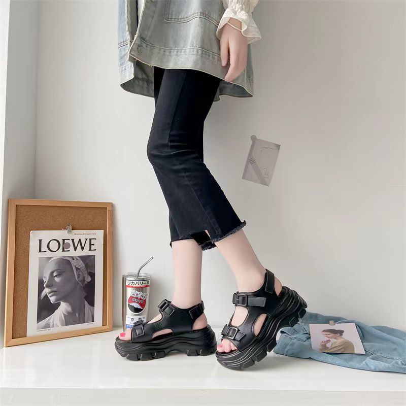 [GROSIR][COD] SEVEN_DAY SANDAL WEDGES WANITA KOREA IMPORT CASUAL SHOES SVN-307