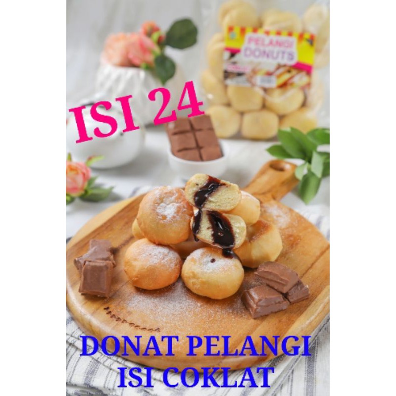 

PELANGI DONAT ISI COKLAT 24PCS