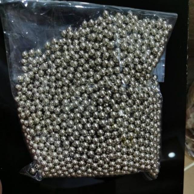 MUTIARA TINDIK SILVER 6 MM DAN 8 MM KUALITAS AA PER 50 GRAM