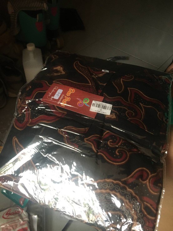 Kemeja Batik Wanita Lengan Panjang Berkerah Elegant Size  S S/d 5l