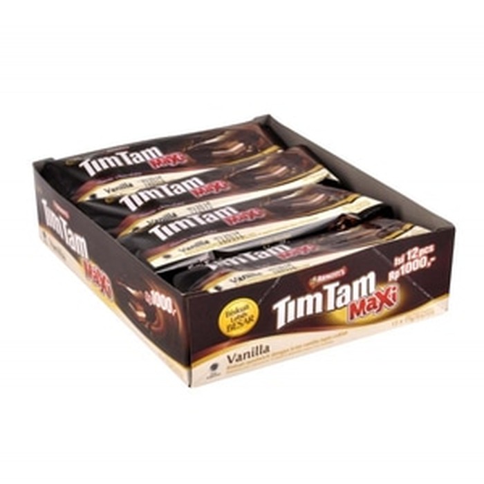 

TIM TAM MAXI VANILA CREAM - KEMASAN EKONOMIS - MAX BANGET COKELATNYA.