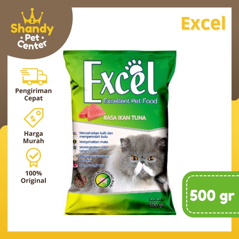 MAKANAN KUCING EXCEL 500 GR