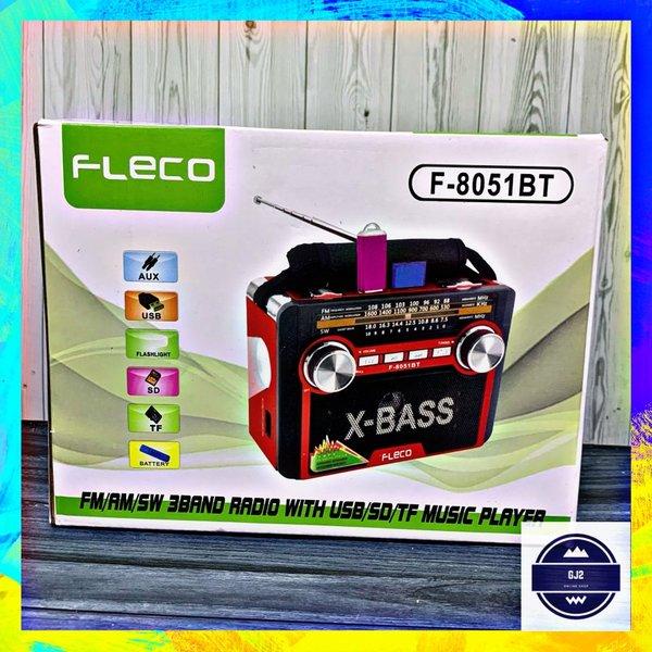 Sale Radio Bluetooth Fleco F-8051Bt - Speaker Radio Jadul Wireless Usb-Sd-Tf Card-Mp3 Aux F-8051Bt -