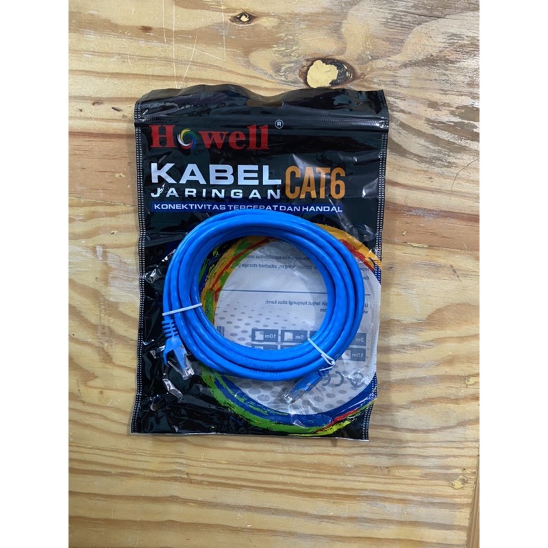 Kabel Lan Cat 6 UTP RJ45 3m Howell - Cable Lan Cat6 3 Meter Howell