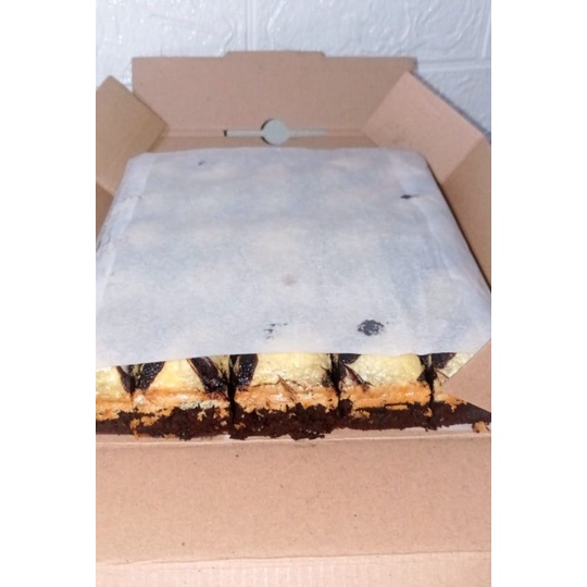 Fudgy Cheese Brownies / Brownies Cream Cheese uk.20x20cm