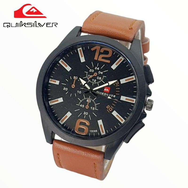 Jam Tangan Pria Kulit Quiksilver Analog