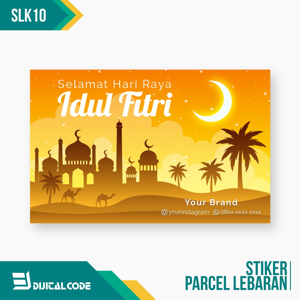 

SLK10 Stiker Label Parcel Lebaran Idul Fitri