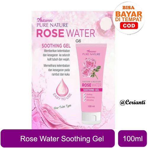 [BPOM] Autumn Rose Water Soothing Gel Tube 100ML