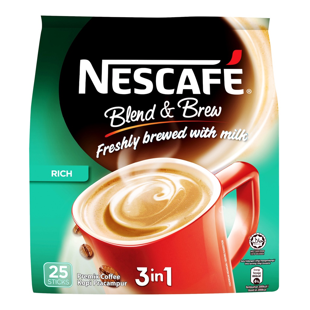 

Nescafe 3 in 1 Instant Coffee - Blend & Brew (Rich)