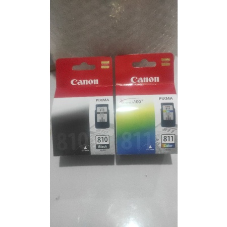 Paket tinta cartridge canon pg 810 black dan 811 color