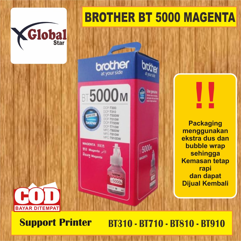 Tinta Brother BT d60bk BT5000 PREMIUM(COMPATIBLE) FOR DCP - T310 , DCP -T510W , DCP-T710W , DCP-T810W