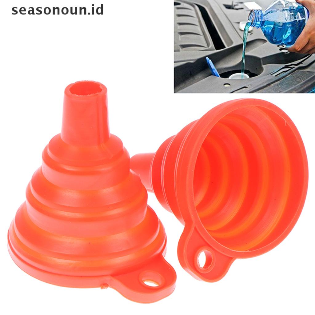 (seasonoun) Corong Lipat Bahan Silikon Untuk Transfer Bahan Bakar Mobil / Truk / Motor