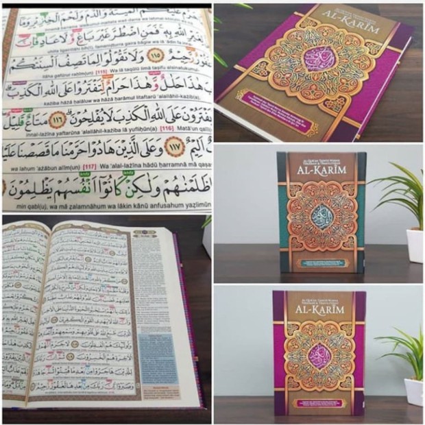 Jual Alquran Tajwid Al-Karim A4 - Al Quran AlKarim Terjemah dan Latin Berkualitas