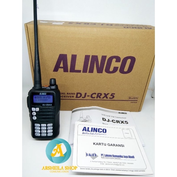 alinco DJ crx 5 dual band original garansi 1 th