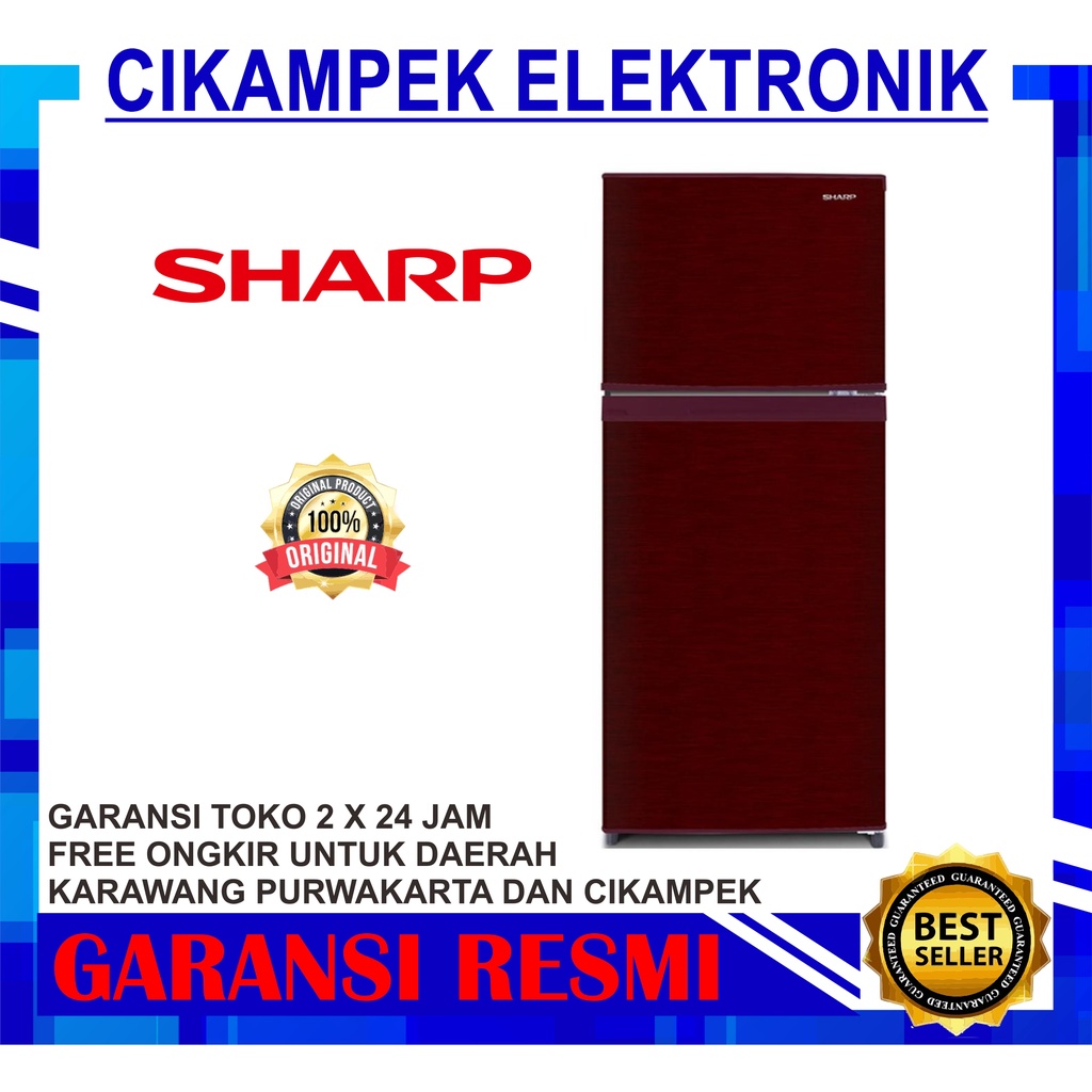 Kulkas SHARP SJ 195MD Kulkas Sharp 2 Pintu SJ 195 MD