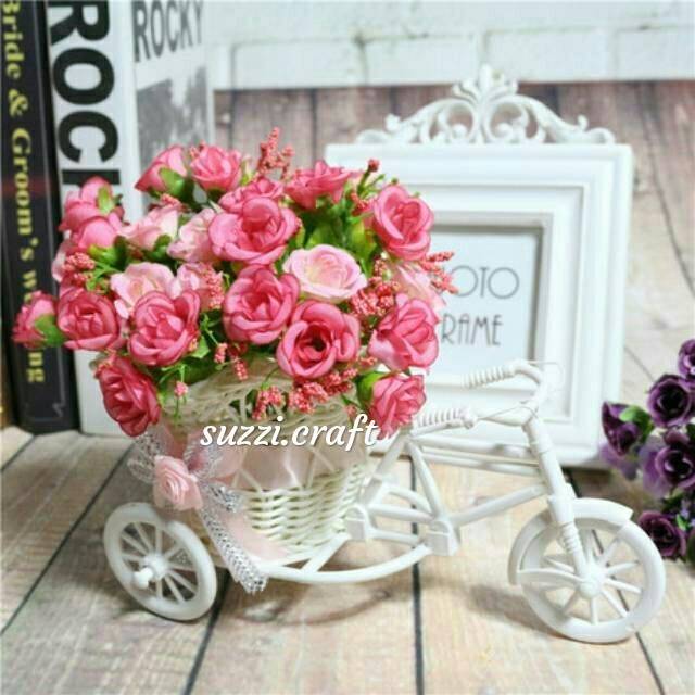 1 buah Vas bunga  sepeda shabby Shopee  Indonesia