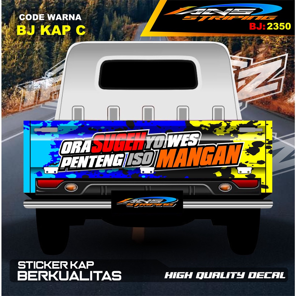 VARIASI STIKER BAK BELAKANG GRANMAX / STICKER VARIASI GRANMAX PICK UP / DECAL STIKER CARRY PICK UP / STIKER VARIASI PICK UP L300