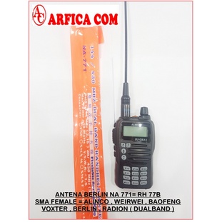 ANTENA HT BERLIN NA 771 RH 77B FEMALE ALINCO DJ CRX5 CRX7 UV 5R UV7R RH77B RH771 BERLIN BL 558 FEMAL