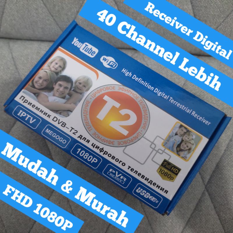 DVB T2 Receiver tv digital full channel lengkap - DVB T2 Receiver tv murah