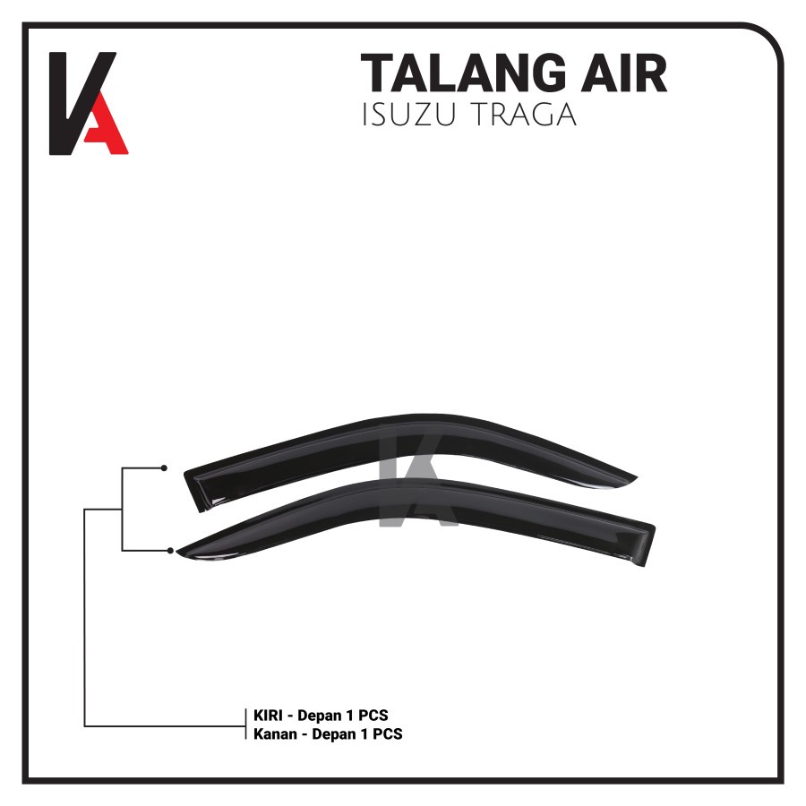 TALANG AIR PINTU MOBIL ISUZU TRAGA - 2 PINTU MODEL SLIM HIGH QUALITY