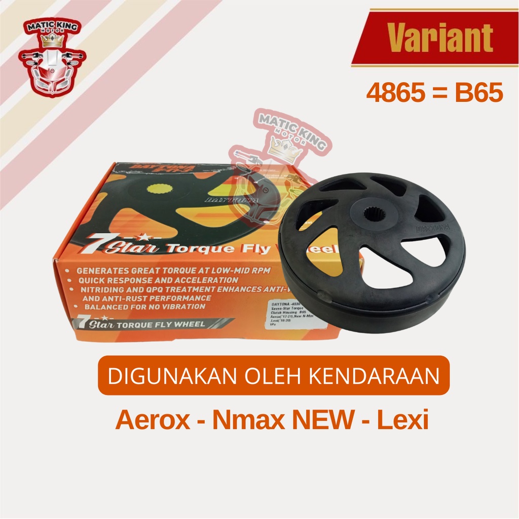 Mangkok Rumah Kampas Ganda kopling Aerox New Nmax Lexi 125 155 DAYTONA B65 4838