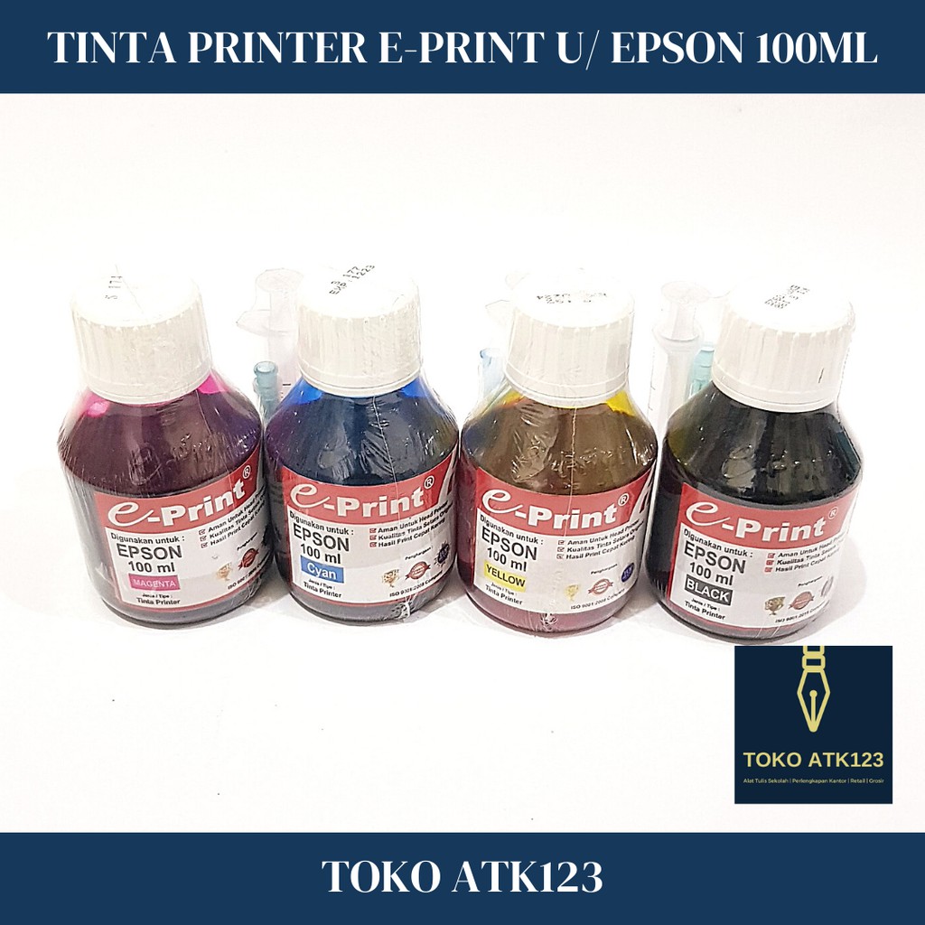 Tinta Printer / Tinta Merk E-Print Eprint untuk Epson 100 ml