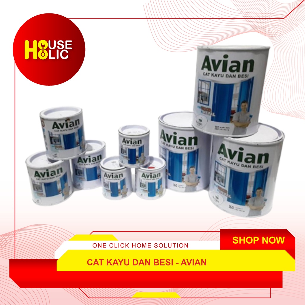 Cat Avian Cat Kayu 0,9 Liter / Besi 0,9 Ltr / 1 Kg High Gloss