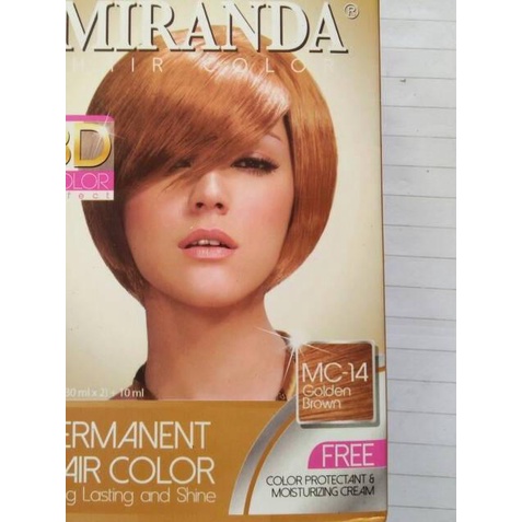 ♦ Premium Miranda Hair Color Golden Brown 3D / cat pewarna rambut coklat ♀