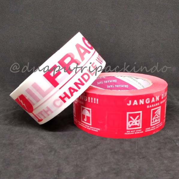 

Lakban Printing FRAGILE dan JANGAN DIBANTING