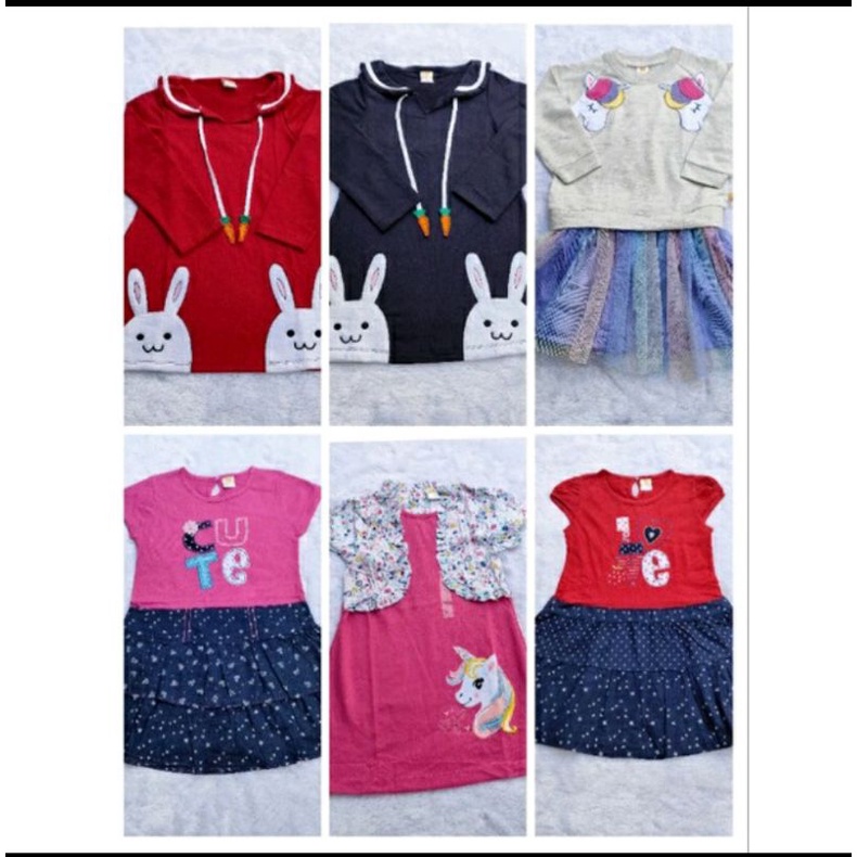 dress anak perempuan merk Little M