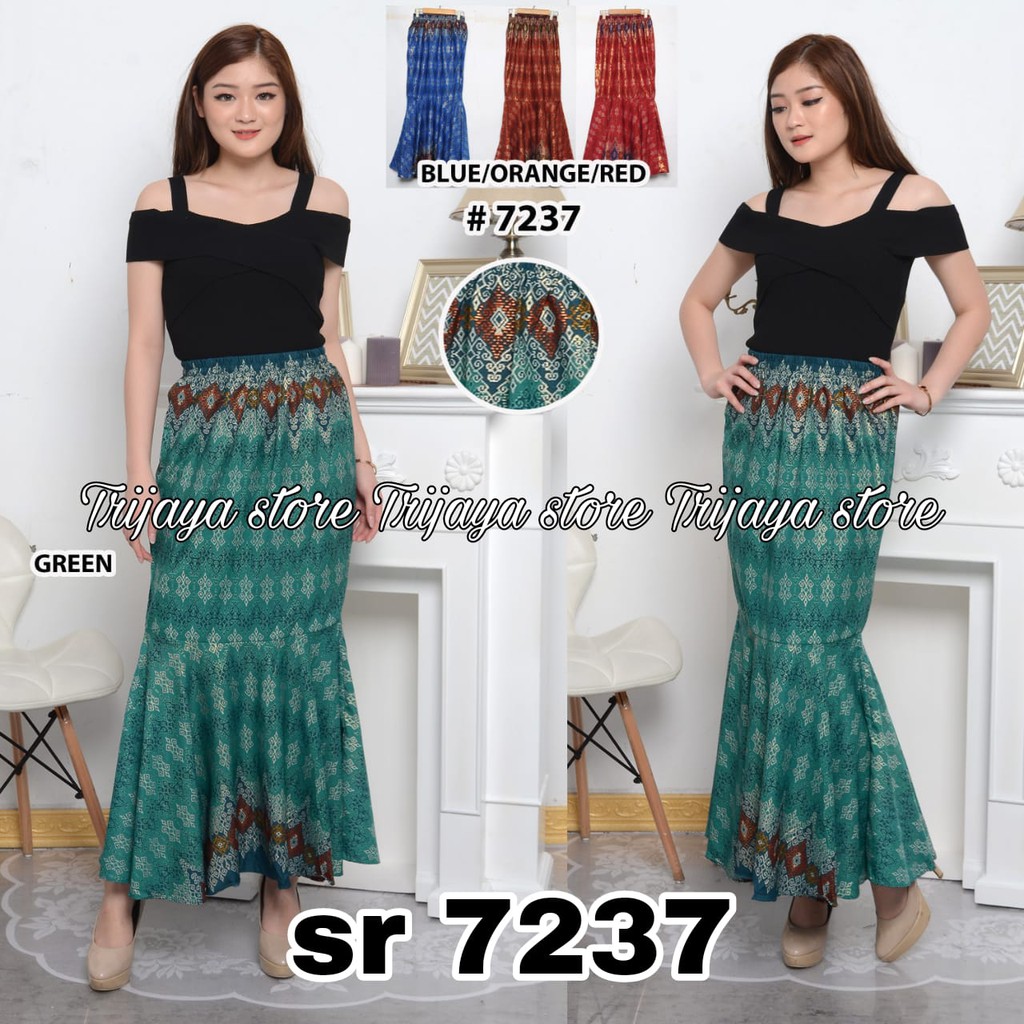 Trijaya . rok duyung batik murah Allsize / bawahan kebaya batik / rok trendy