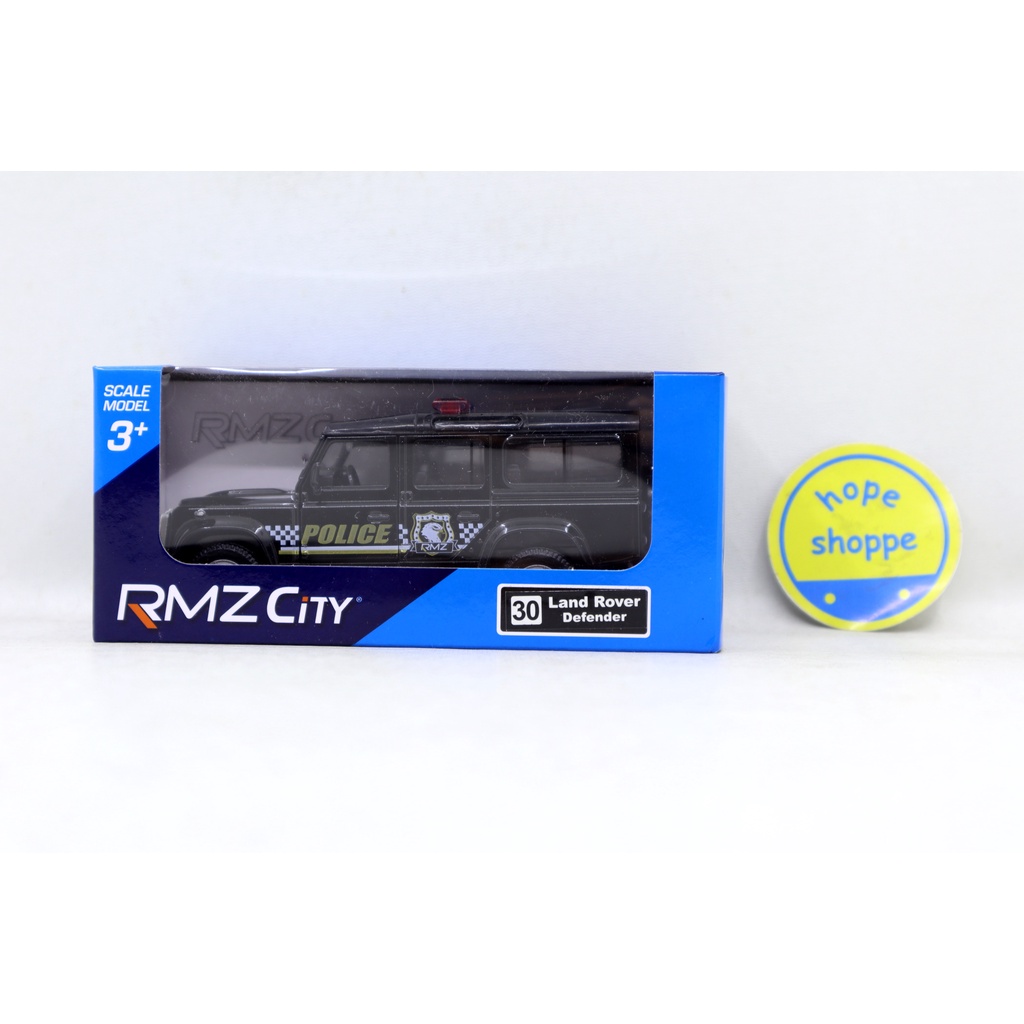 Diecast RMZ City Land Rover Defender Police Car no 30 Skala 32