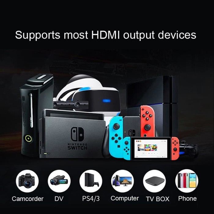 Video Capture HDTV  Loop USB3.0  Card PS4 Game Camera Recording Full HD 1080P Live Streaming with Loop