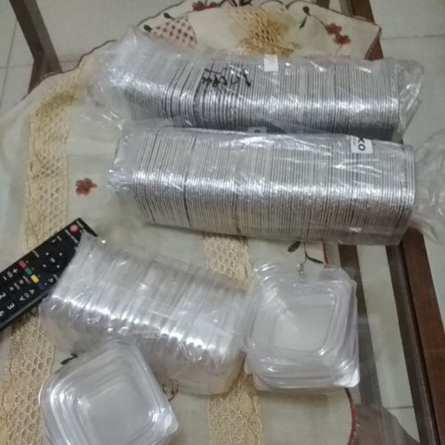 Ox100 + Tutup Mika, Aluminium Foil Cup. 1pak Isi 100 Pcs