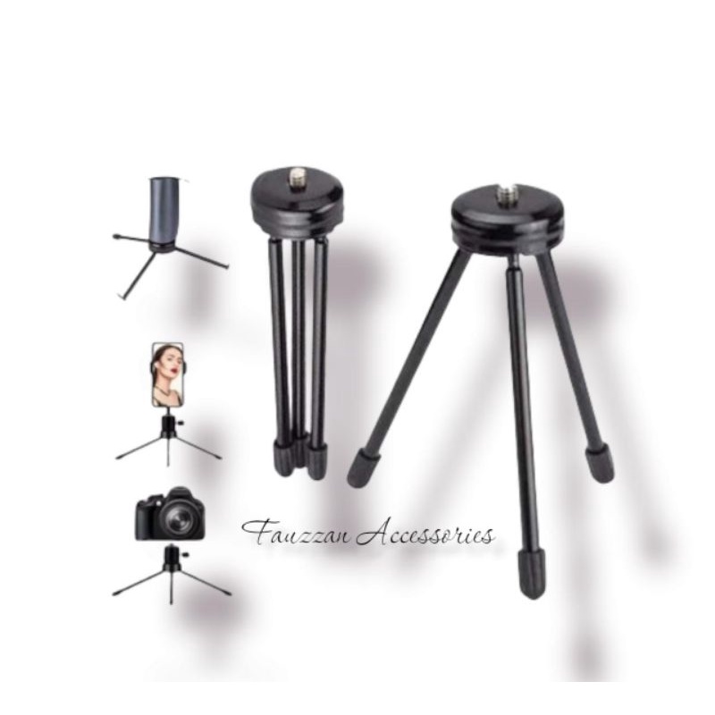 Tripod Hp Kamera Mini Besi Tripod meja Tripod hp